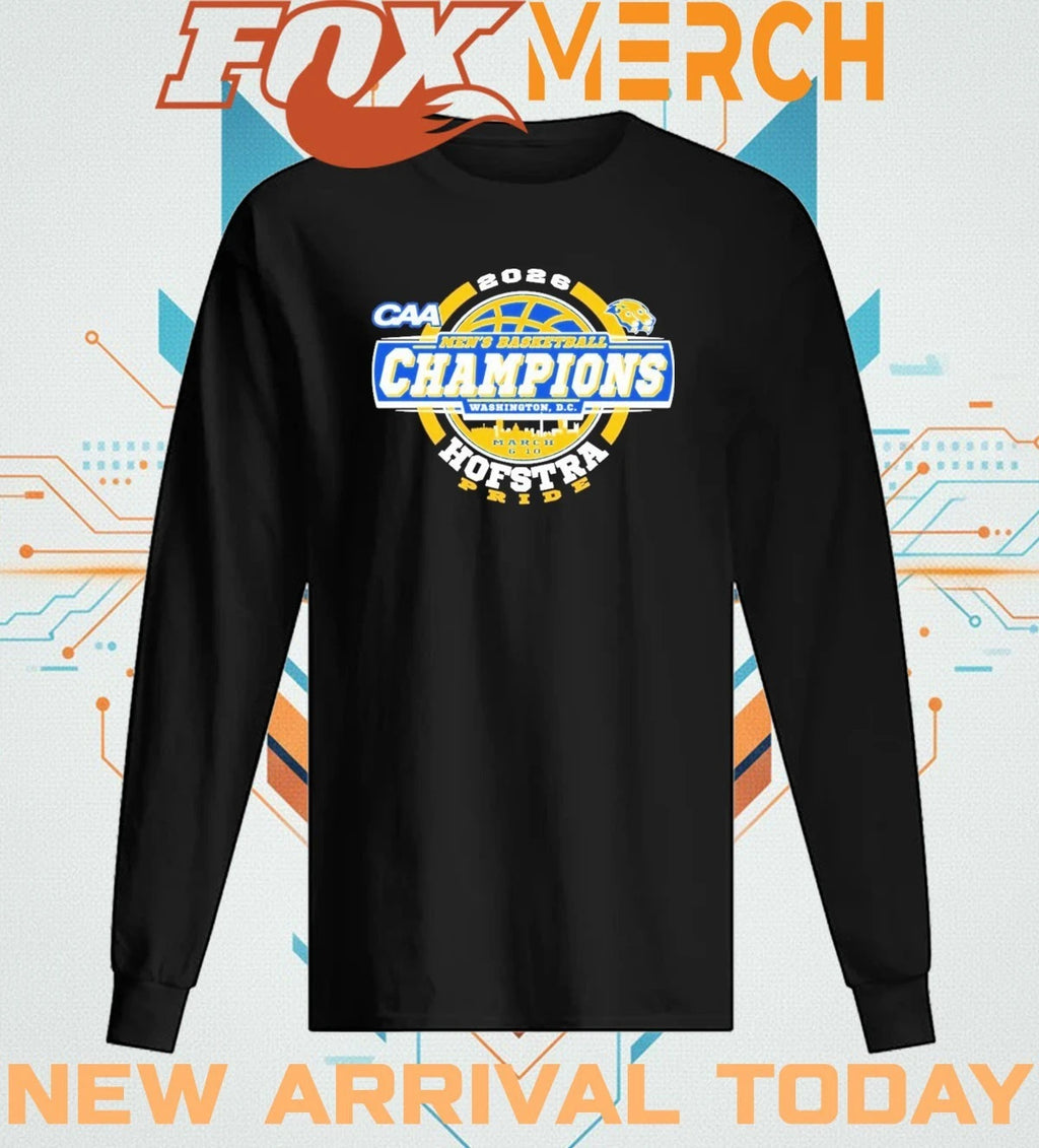 Hofstra Pride University Men’s Basketball CAA Champions 2026 t-shirt