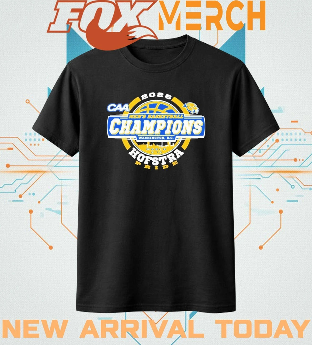 Hofstra Pride University Men’s Basketball CAA Champions 2026 t-shirt