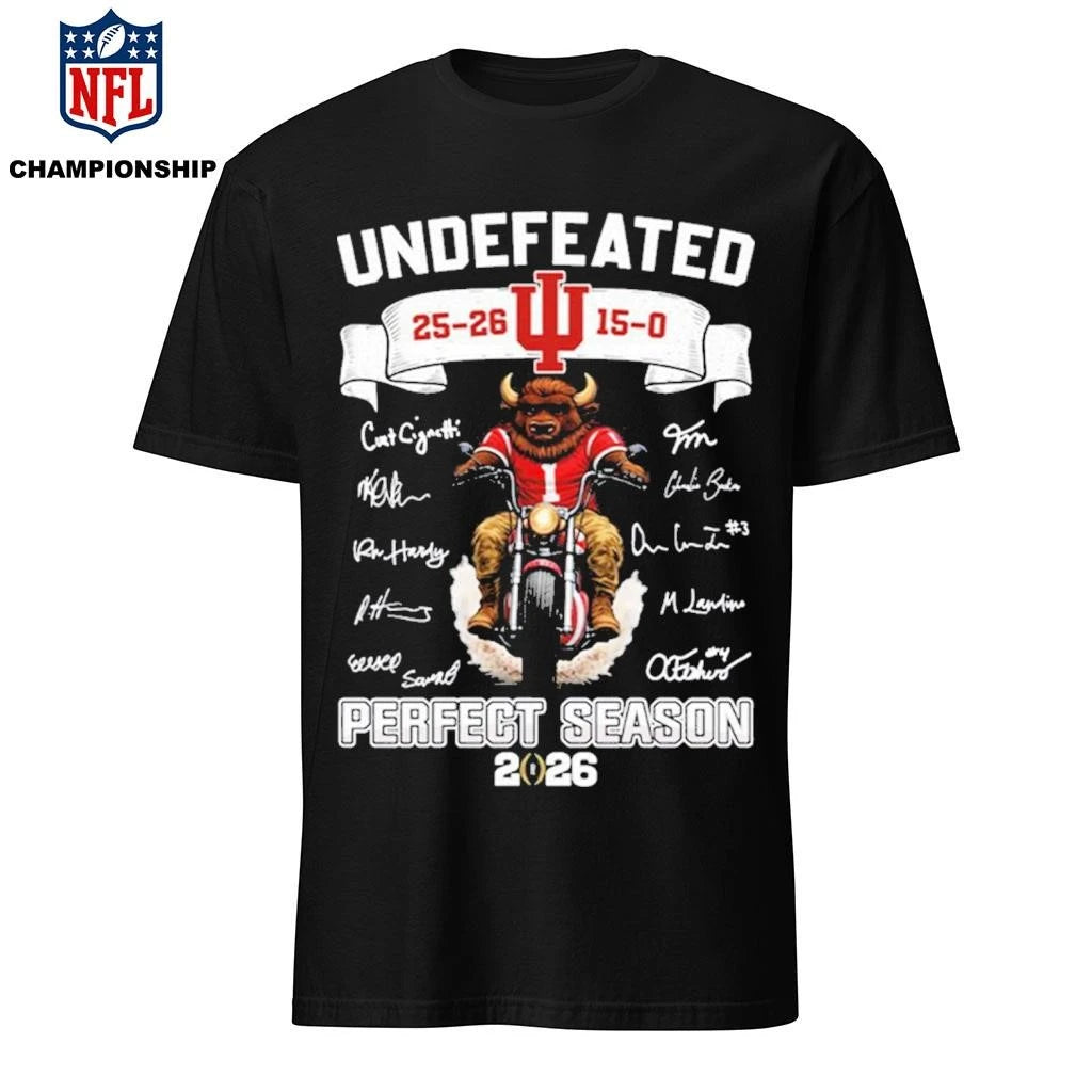 Hoosiers Flippin’ Undefeated 15-0 Perfect Season 2026 Shirt