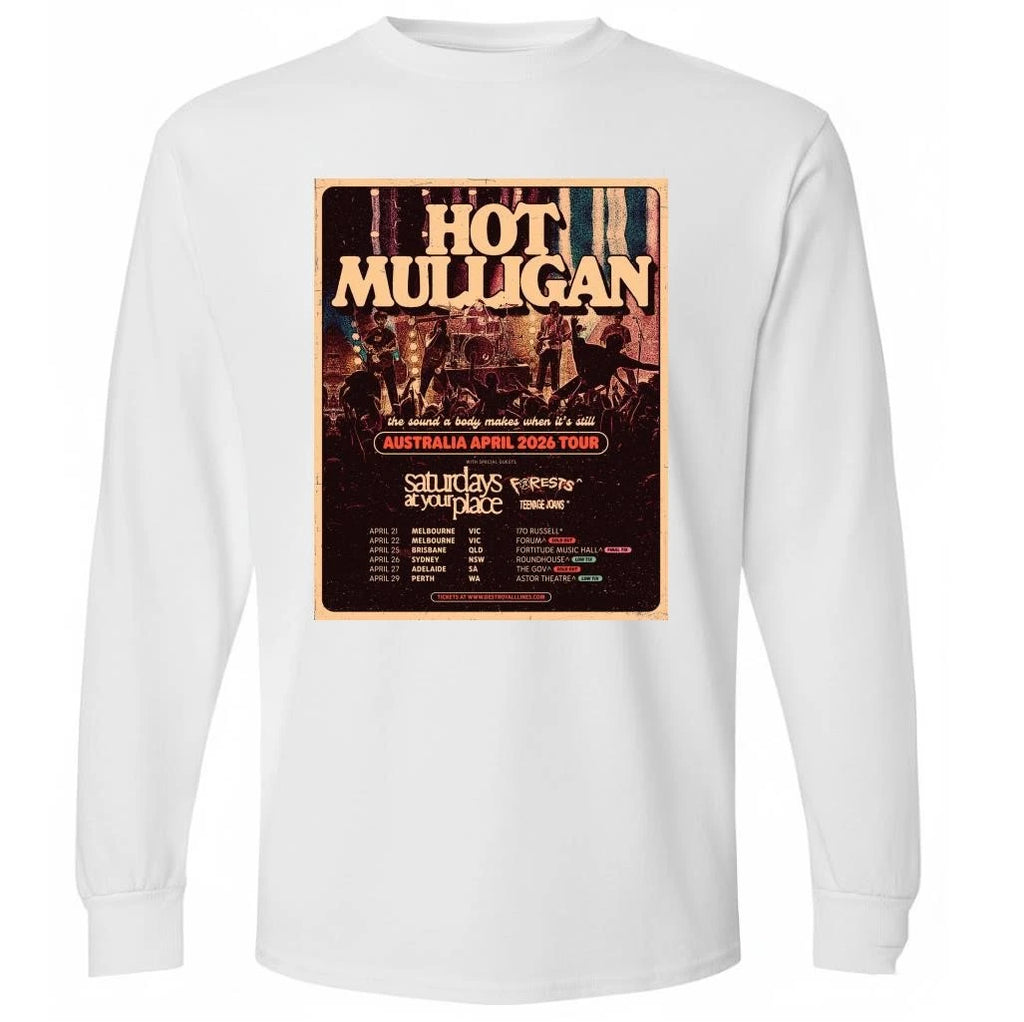 Hot Mulligan Tour Australia April 2026 Poster Shirt
