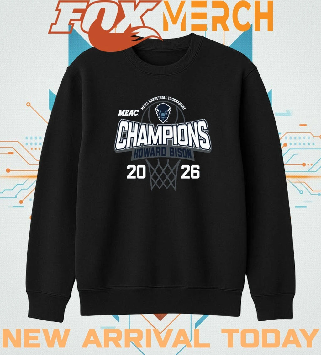 Howard University Men’s Basketball 2026 MEAC Tournament Champions shirt