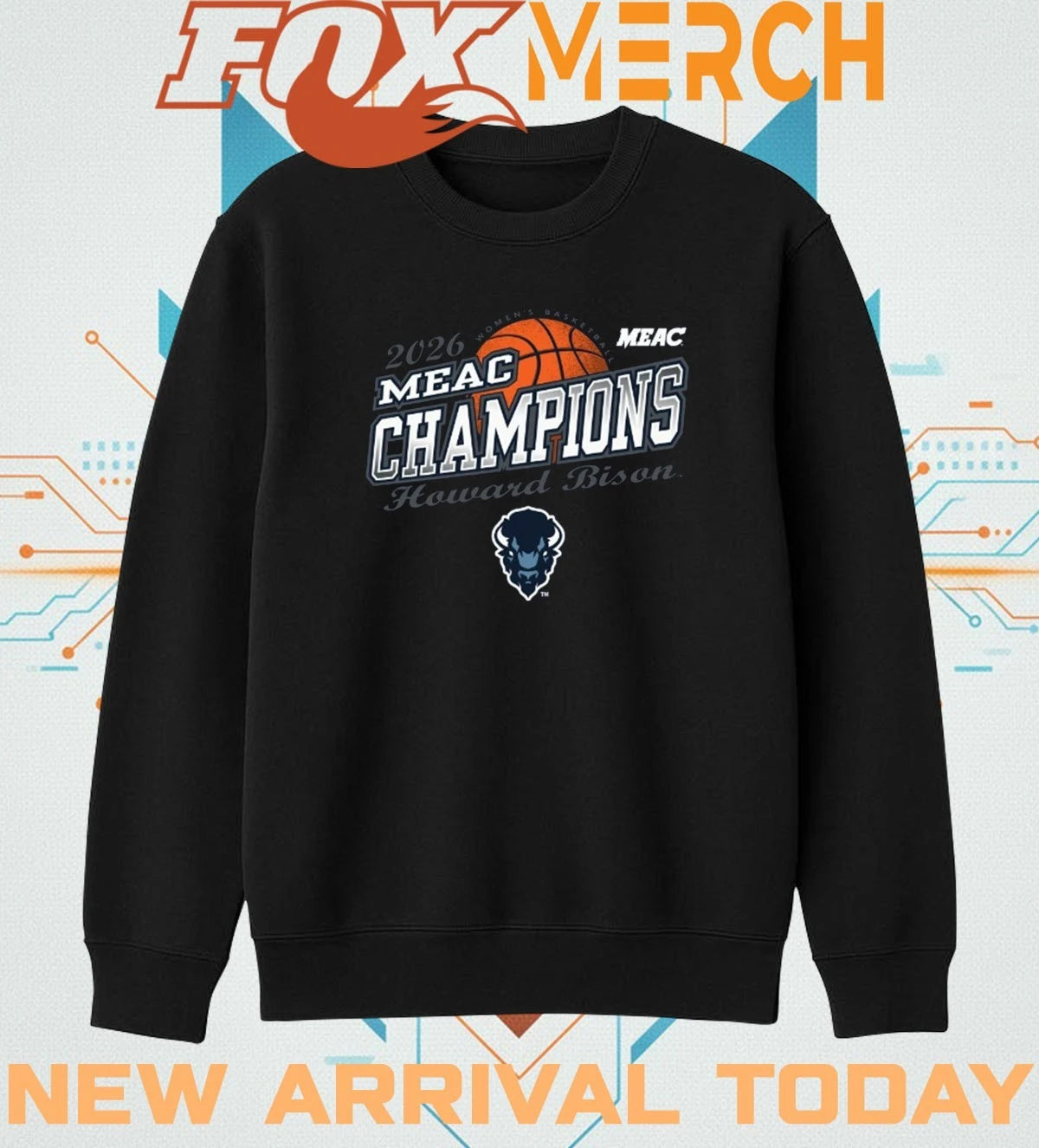 Howard University Women’s Basketball 2026 MEAC Tournament Champions shirt