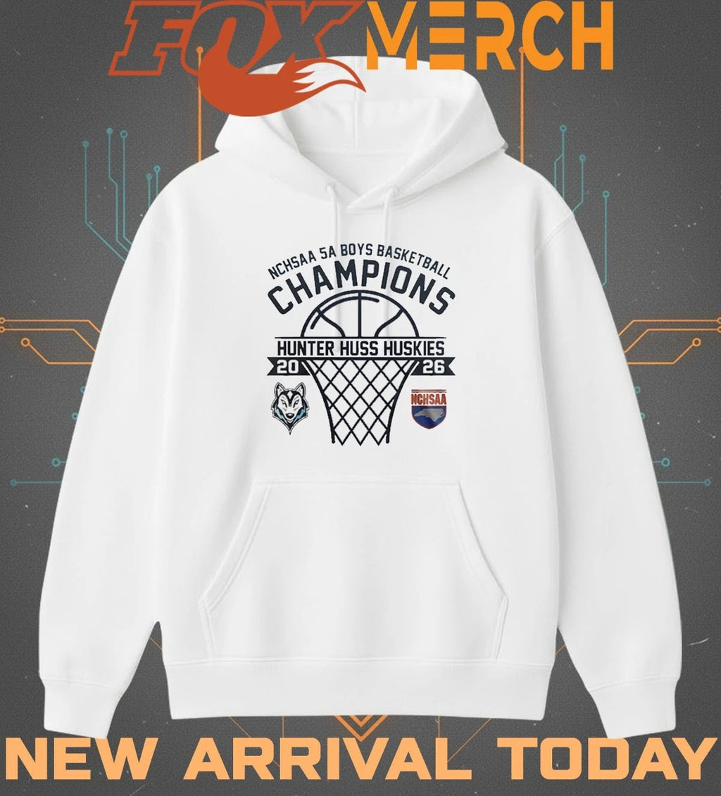 Hunter Huss Huskies 2026 NCHSAA 5A Boys Basketball Champions t-shirt
