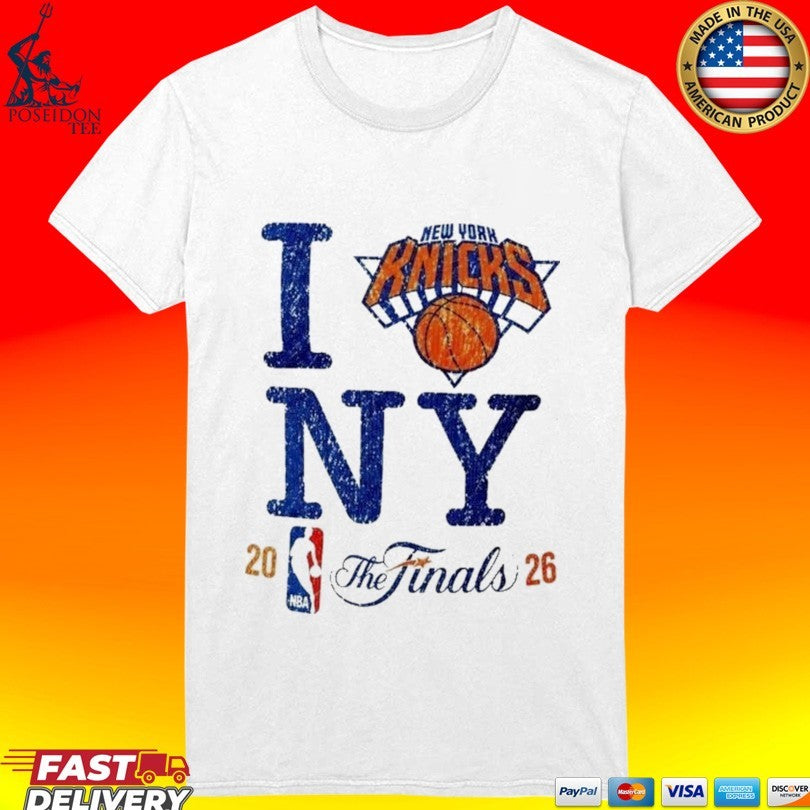 I Love Ny New York Knicks Basketball Vintage Distressed NBA Finals 2026 T-shirt