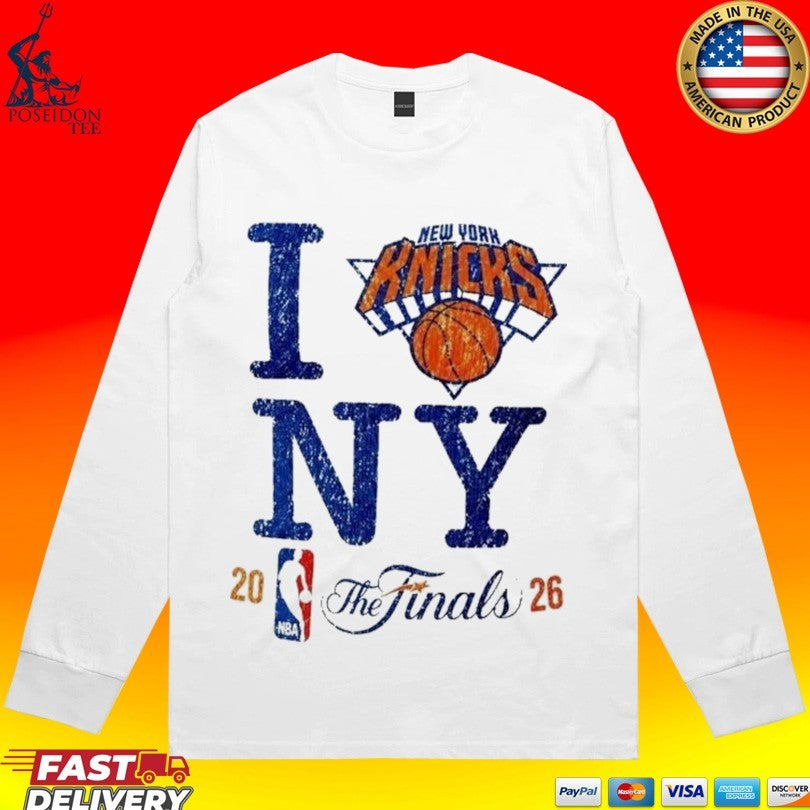I Love Ny New York Knicks Basketball Vintage Distressed NBA Finals 2026 T-shirt