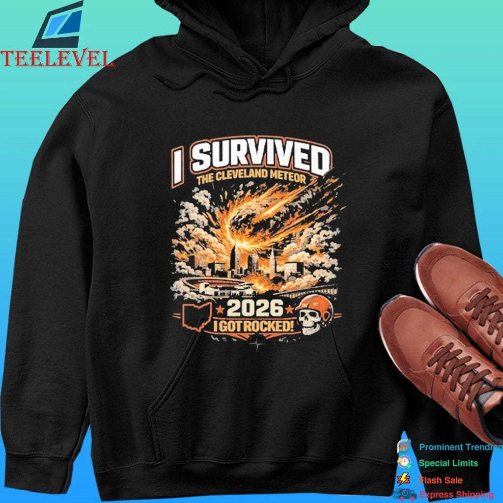I Survived The Cleveland Meteor 2026 I Got Rocked Shirt