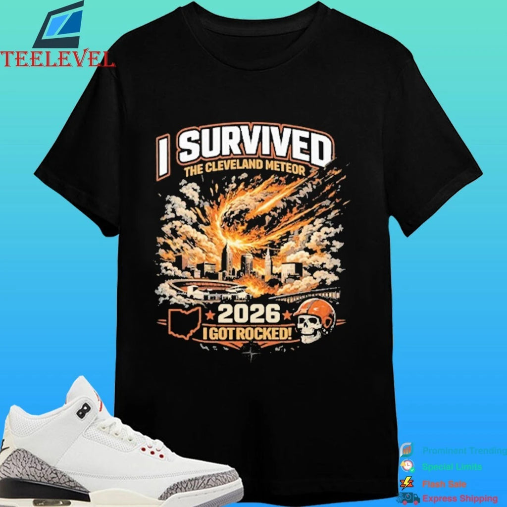 I Survived The Cleveland Meteor 2026 I Got Rocked Shirt
