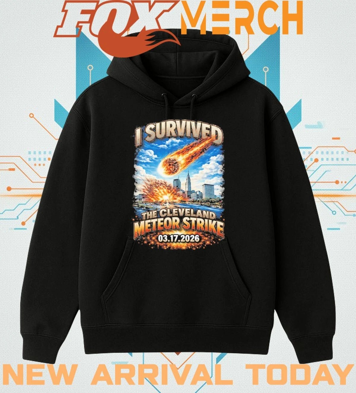 I survived the Cleveland Meteor Strike 03 17 2026 t-shirt