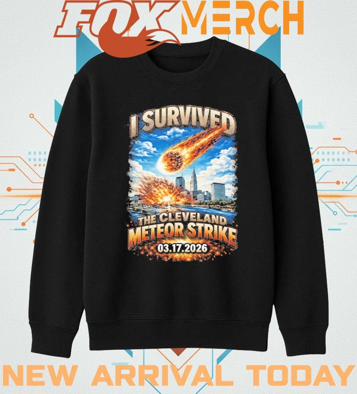 I survived the Cleveland Meteor Strike 03 17 2026 t-shirt