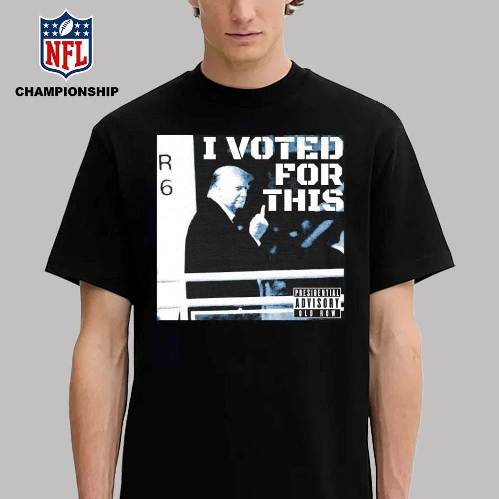 I Voted For This Trump middle finger 2026 shirt