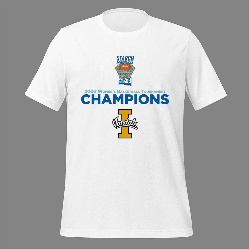 Idaho Vandals Are The Big Sky Mens Basketball Tournament Champions 2026 Shirt