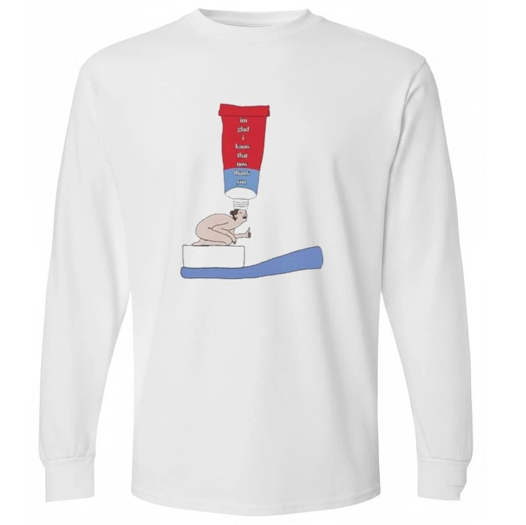 IGIKTNTY Toothpaste Lady Shirt
