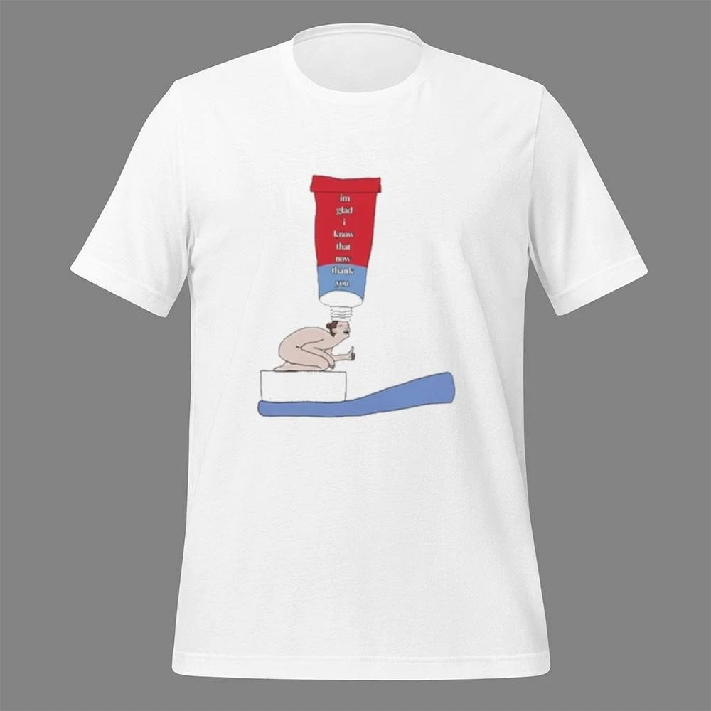 IGIKTNTY Toothpaste Lady Shirt