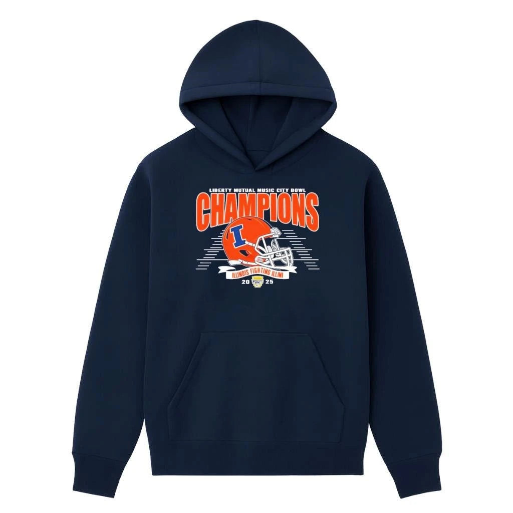 Illinois Fighting Illini Football Claim Champions 2025 Liberty Mutual Music City Bowl Shirt