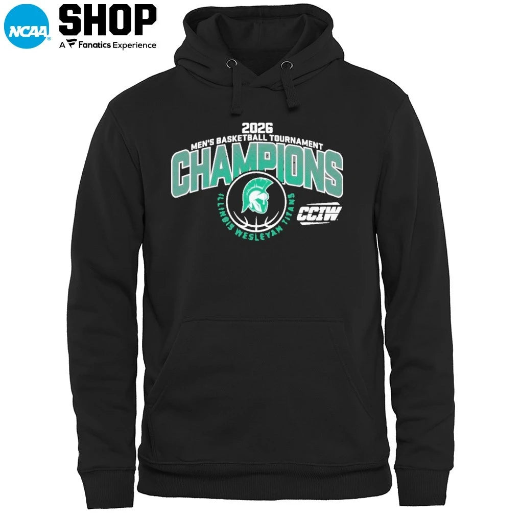 Illinois Wesleyan University Men’s Basketball 2026 CCIW Tournament Champions T-Shirt