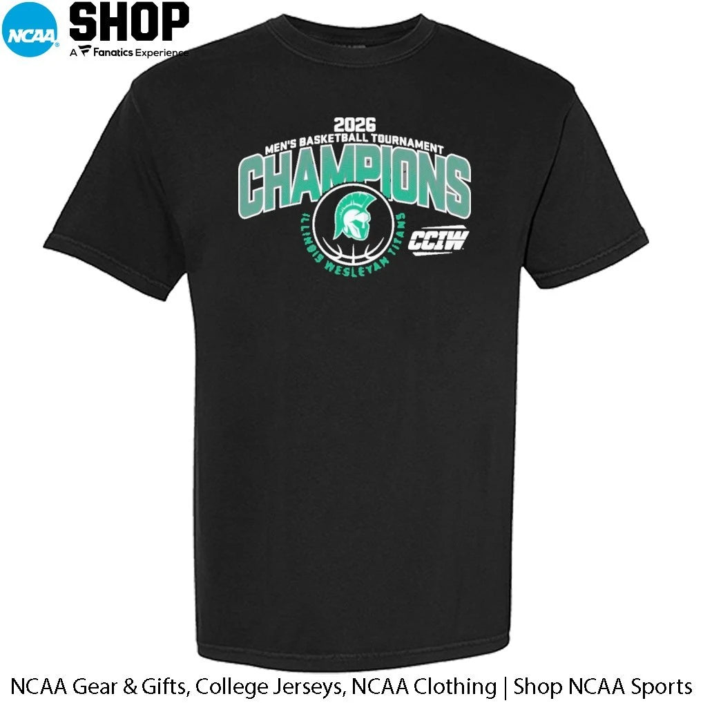 Illinois Wesleyan University Men’s Basketball 2026 CCIW Tournament Champions T-Shirt