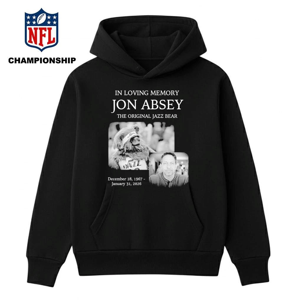 In Loving Memory Jon Absey The Jazz Bear December 28 1967 January 31 2026 Shirt