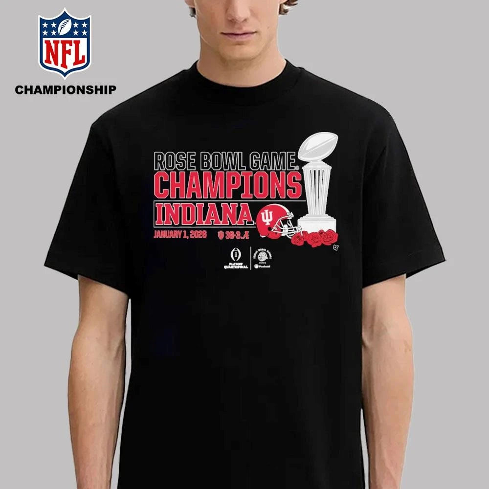 Indiana Football CFP Rose Bowl Champions Trophy Shirt