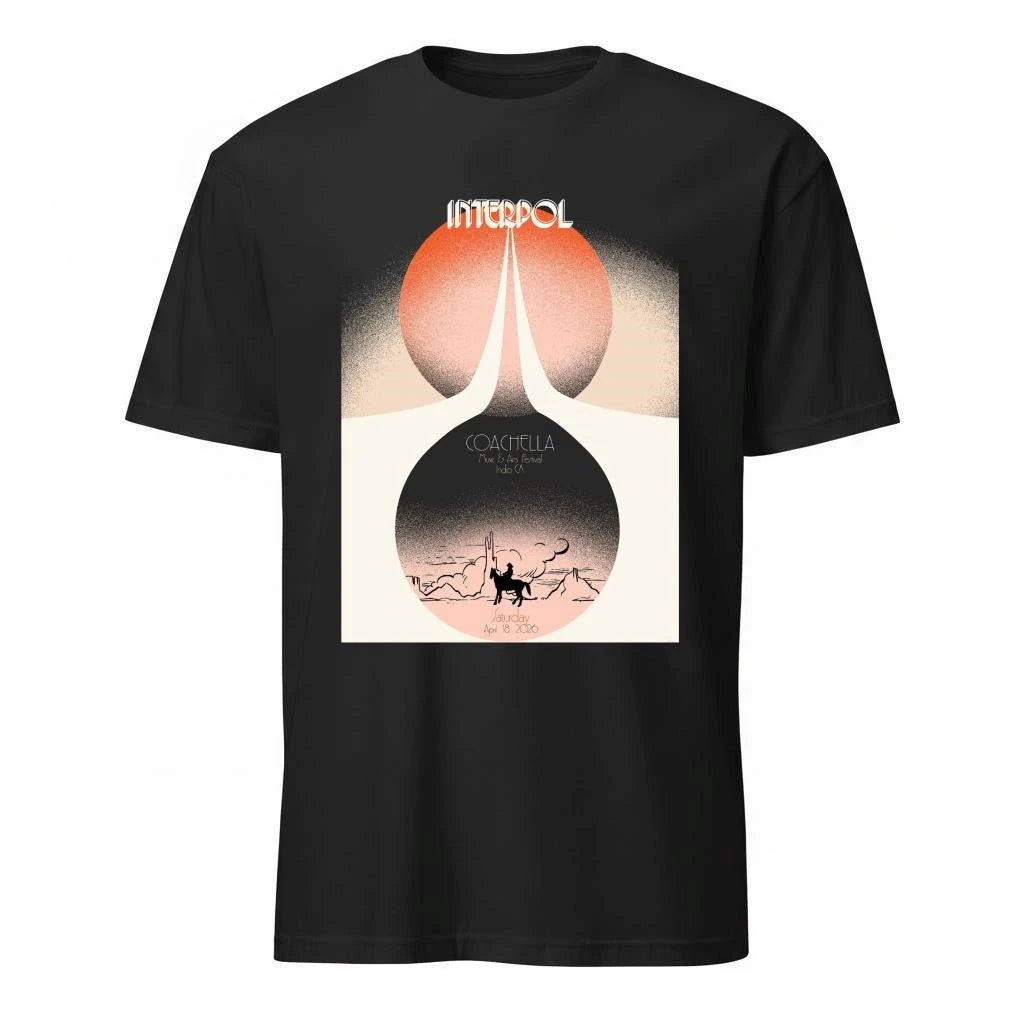 Interpol Coachella Night 2 Event Poster On April 18 2026 Shirt