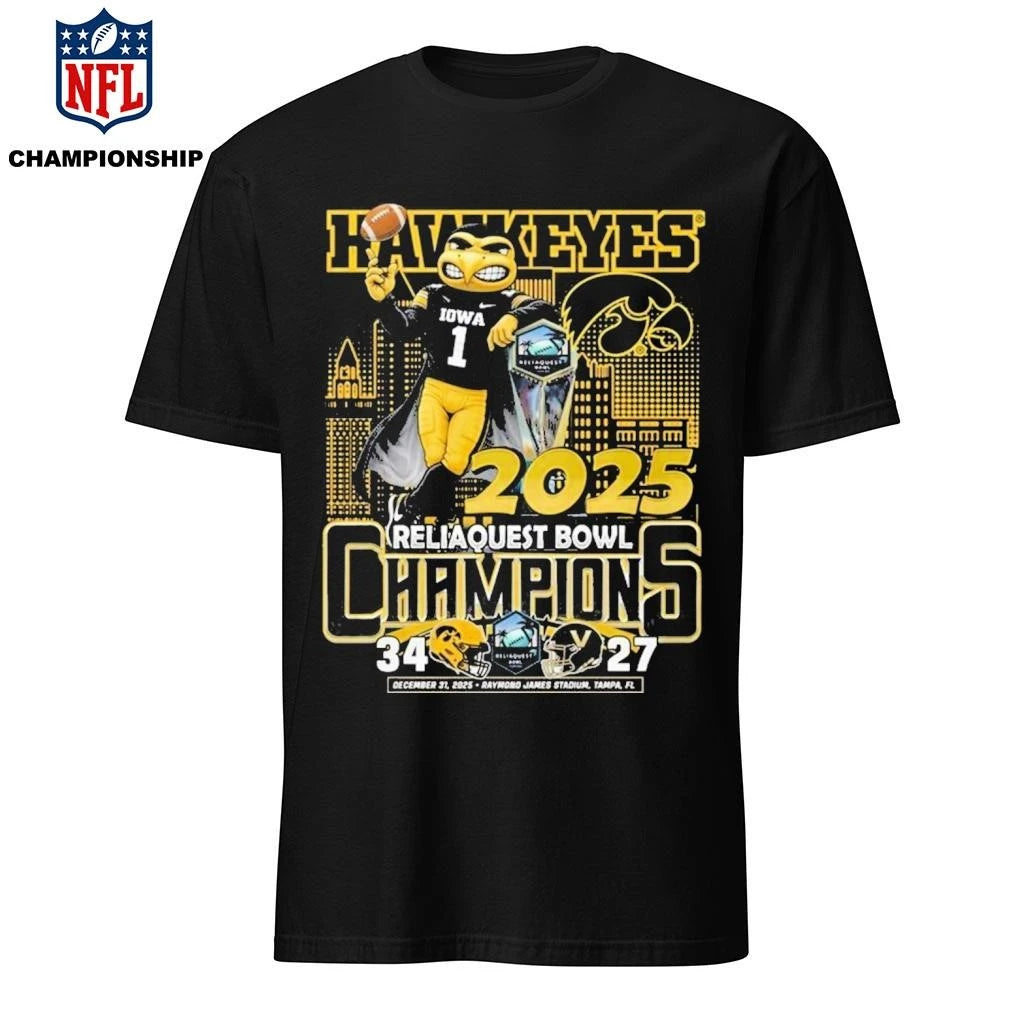 Iowa Hawkeyes 2025 Champions Mascot Shirt