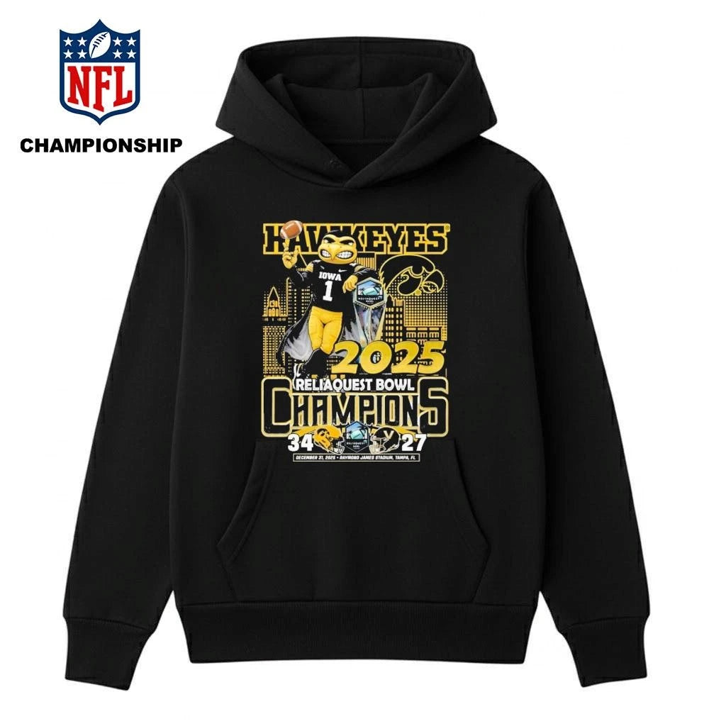 Iowa Hawkeyes 2025 Champions Mascot Shirt