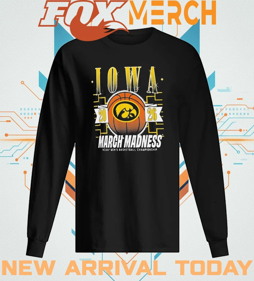 Iowa Hawkeyes 2026 March Madness NCAA men’s basketball Championship t-shirt