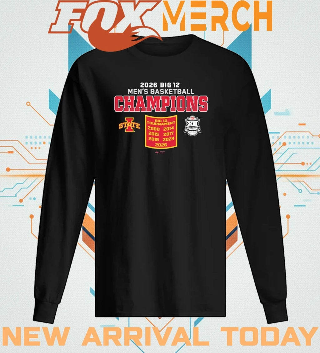 Iowa State Cyclones 2026 Big 12 Men’s Basketball Champions t-shirt