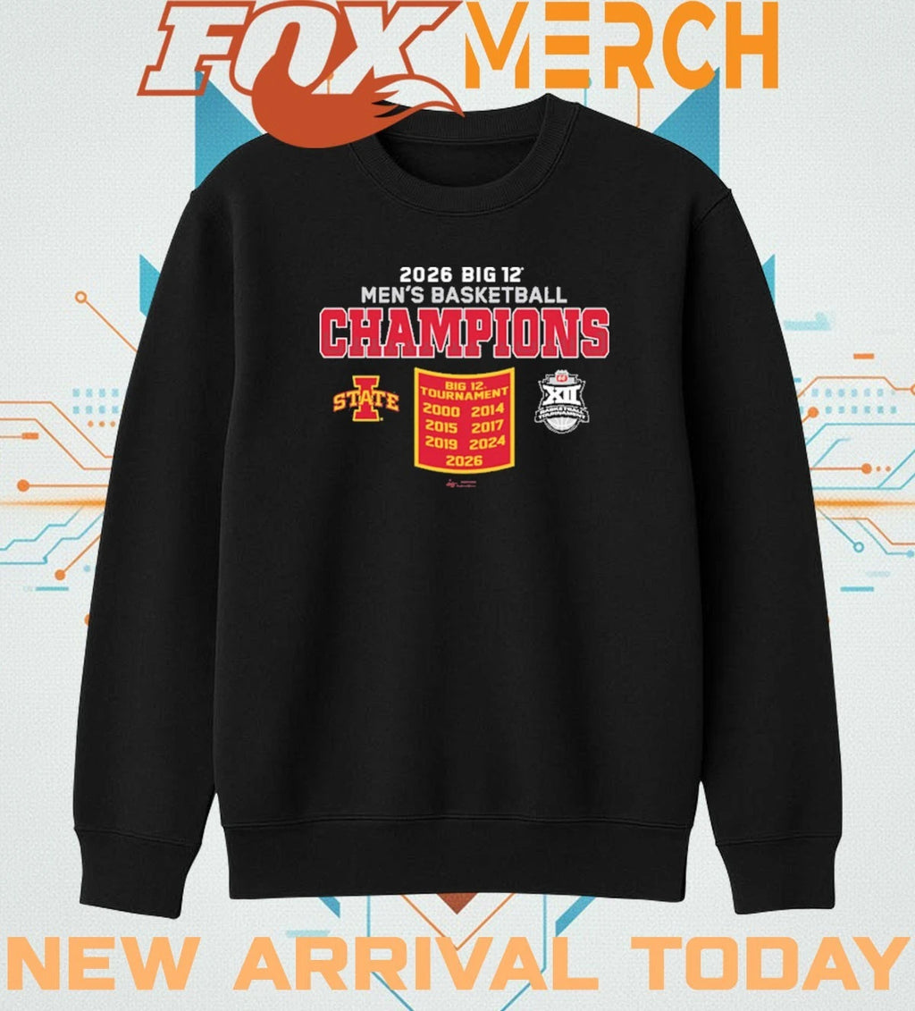Iowa State Cyclones 2026 Big 12 Men’s Basketball Champions t-shirt