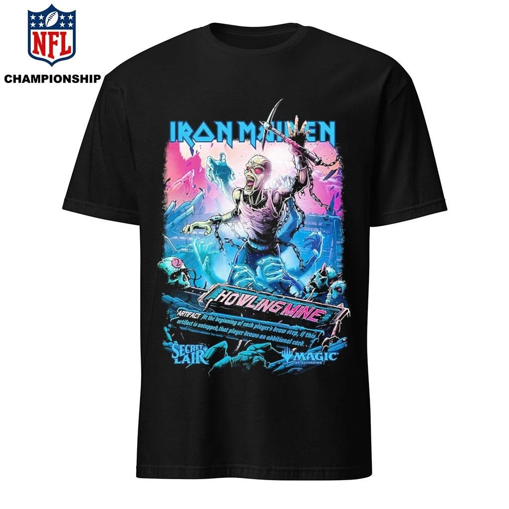 Iron Maiden X Magic The Gathering Howling Mine Eddie Shirt