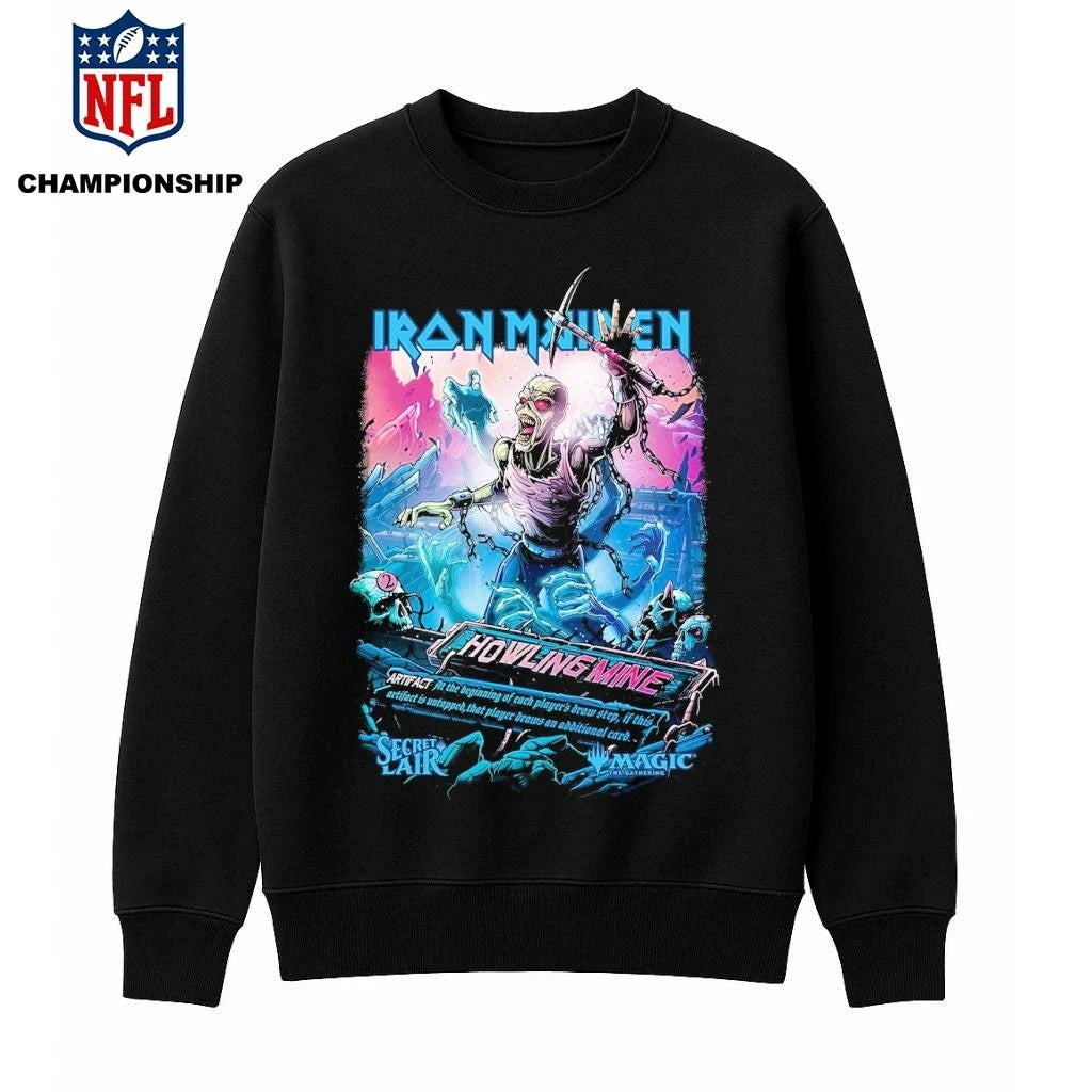 Iron Maiden X Magic The Gathering Howling Mine Eddie Shirt