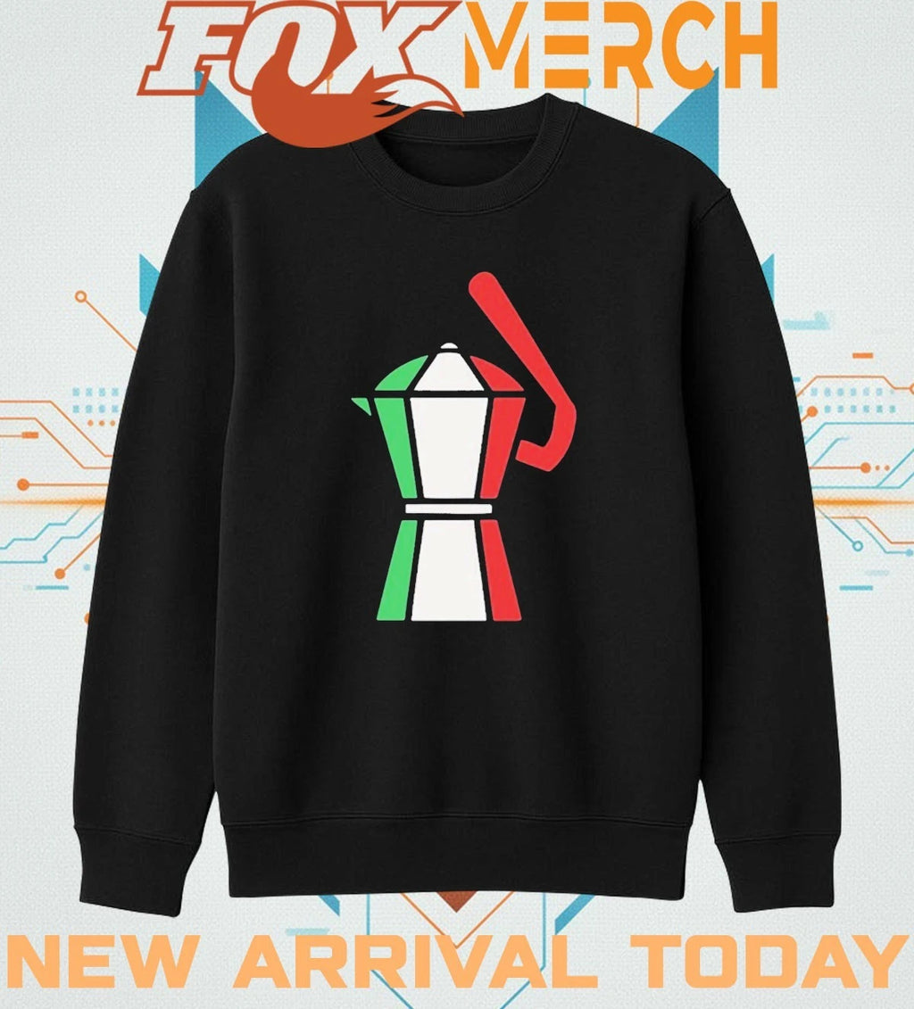 Italian espresso baseball t-shirt