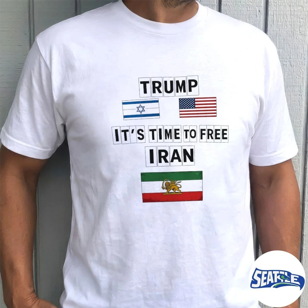It’s Time To Free Iran – Trump No War With Iran Lion and Sun 2026 shirt