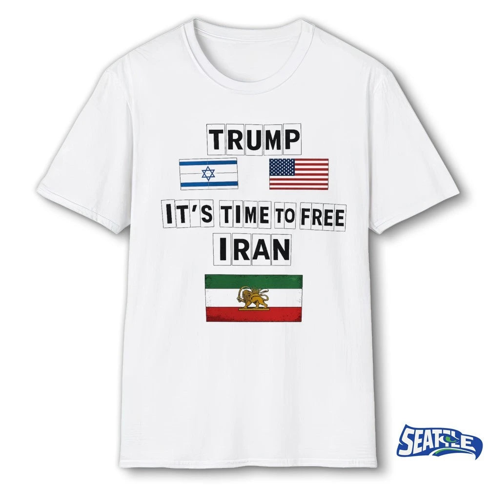 It’s Time To Free Iran – Trump No War With Iran Lion and Sun 2026 shirt