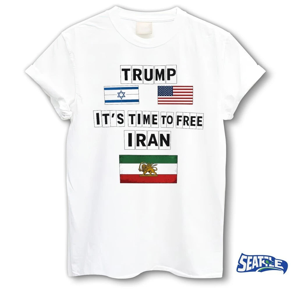 It’s Time To Free Iran – Trump No War With Iran Lion and Sun 2026 shirt