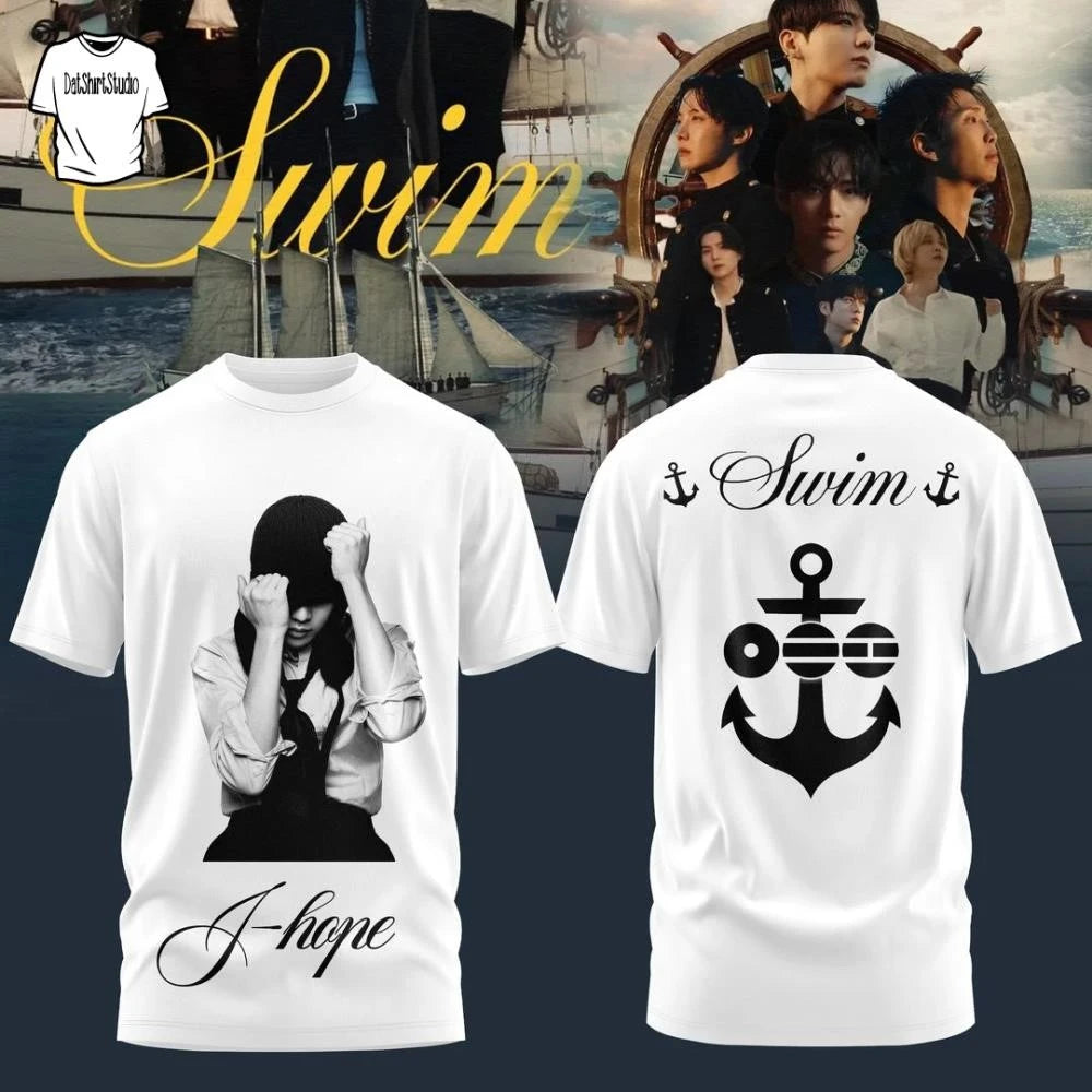 J-Hope BTS Swim Arirang Album Mixed Mesh Special Shirt