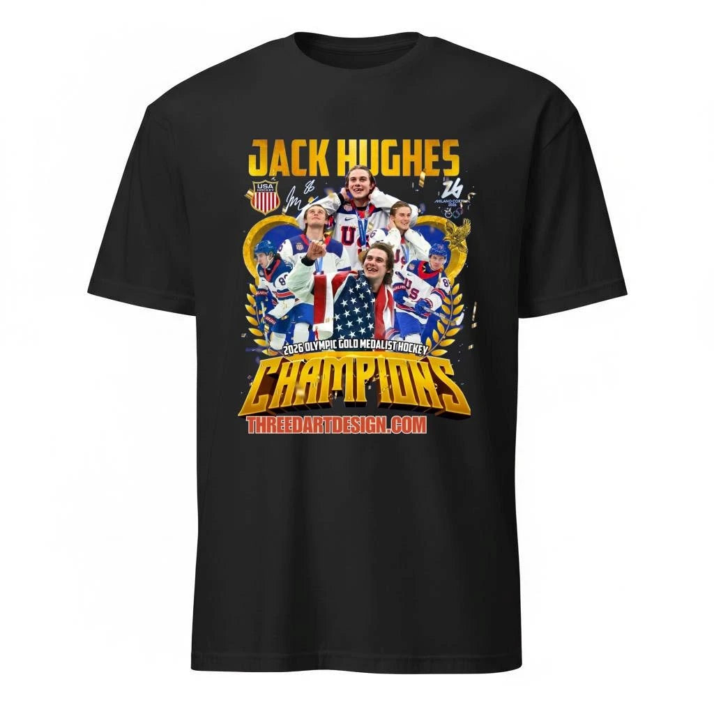 Jack Hughes 2026 Olympic Gold Medalist Hockey Champions Shirt