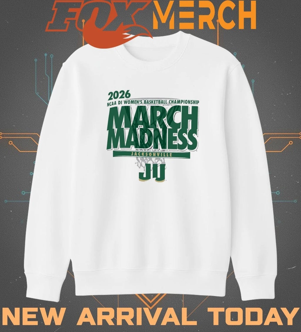 Jacksonville Dolphins 2026 NCAA DI Women’s Basketball Championship March Madness t-shirt