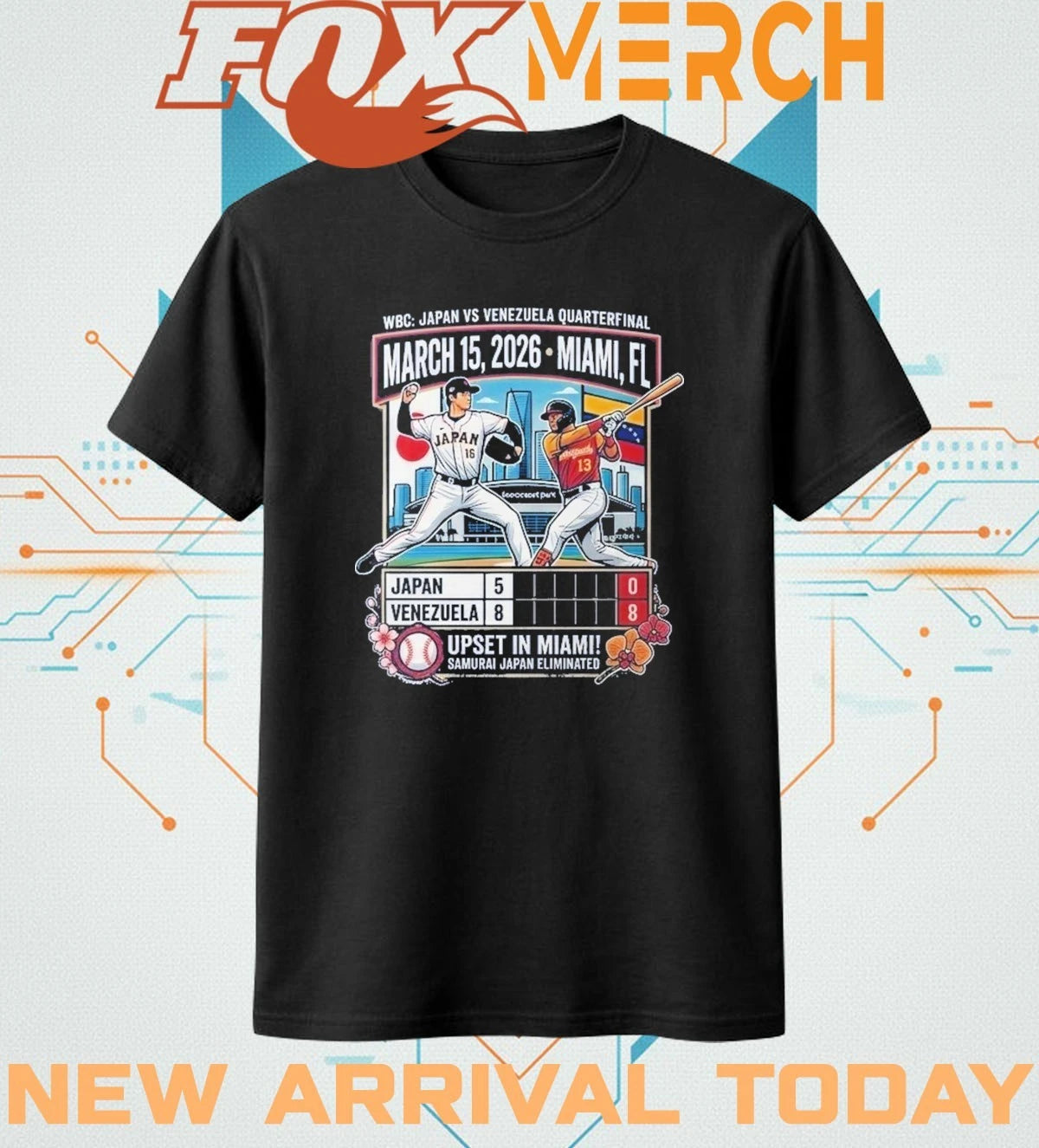 Japan vs Venezuela Wbc sport Champions t-shirt