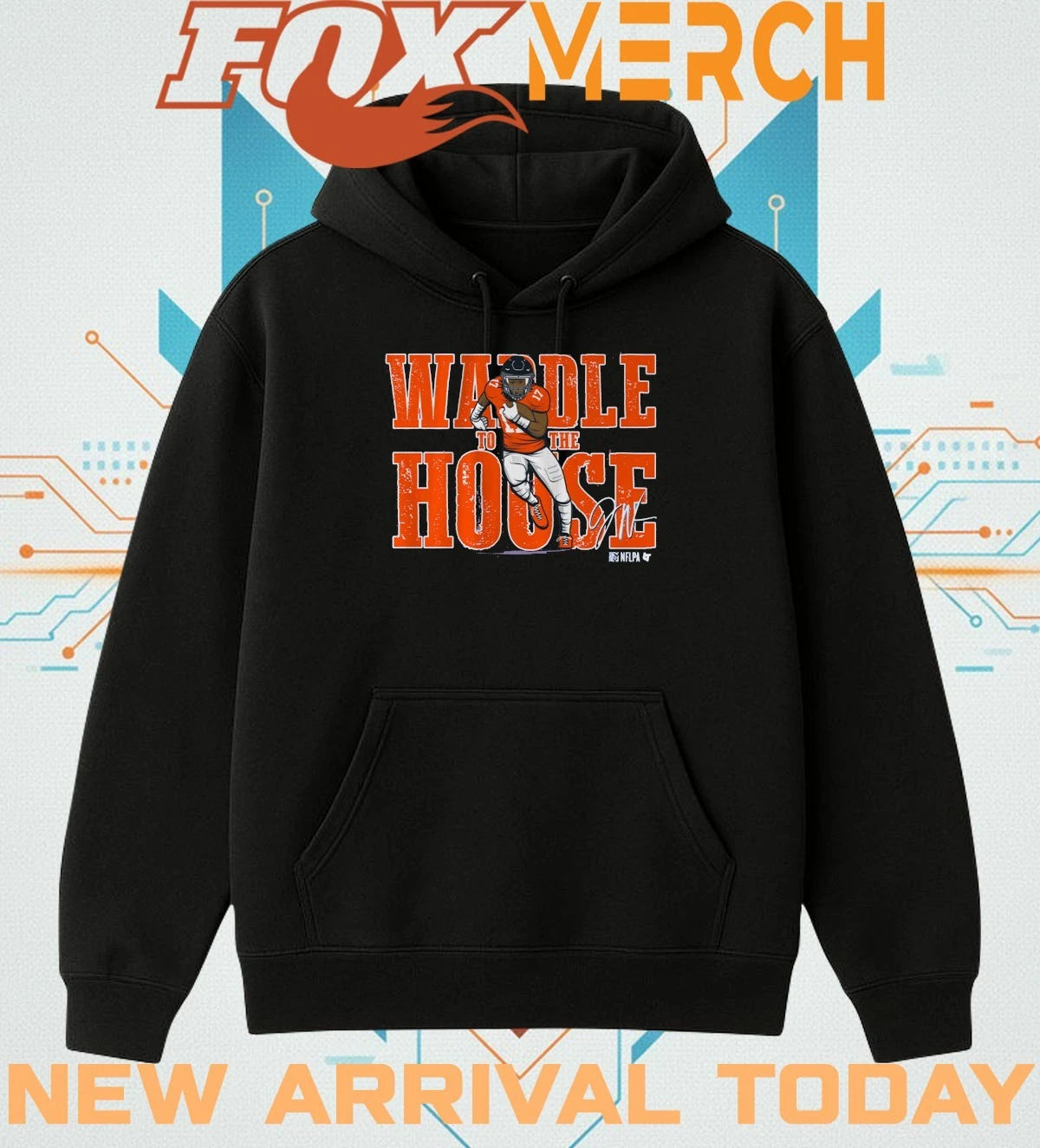 Jaylen Waddle to the house Denver signature t-shirt