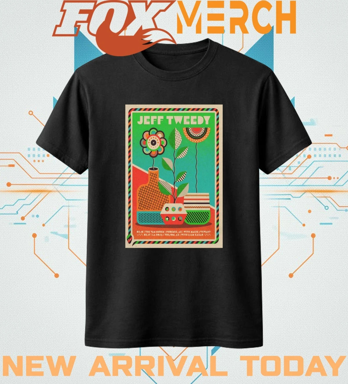 Jeff Tweedy Phoenix AZ mar 16 2026 poster t-shirt
