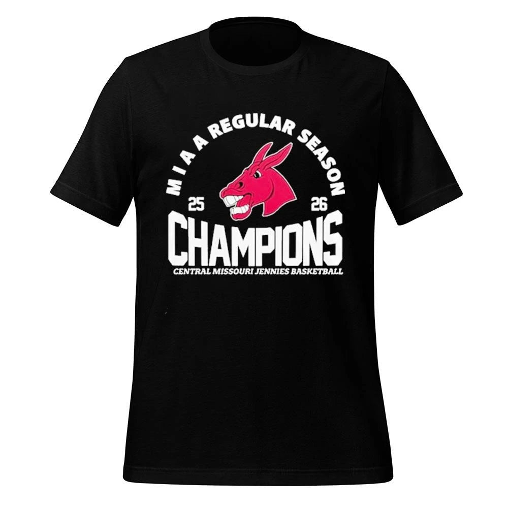 Jennies Basketball Miaa Regular Season Champions 2026 Edition Black Shirt