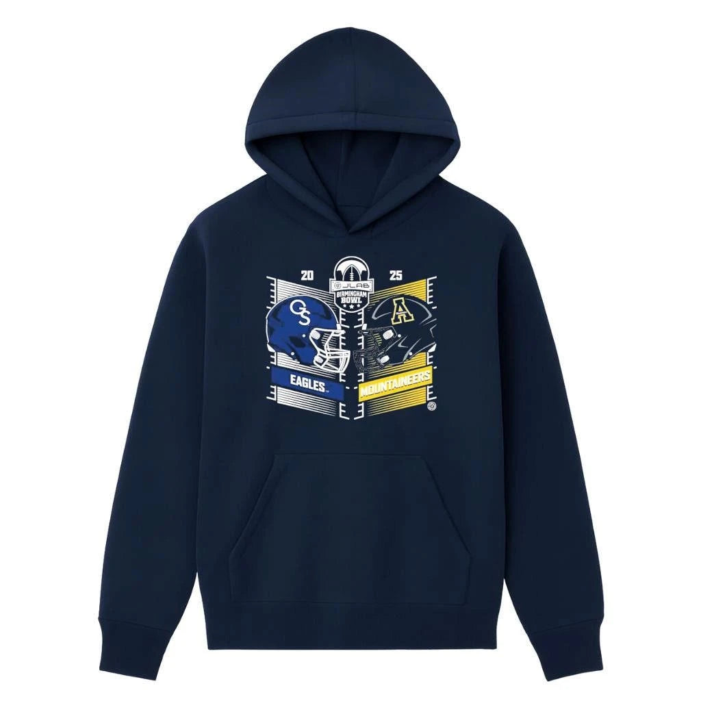 JLab Birmingham Bowl 2025 Georgia Southern vs Appalachian State Matchup Helmet Shirt