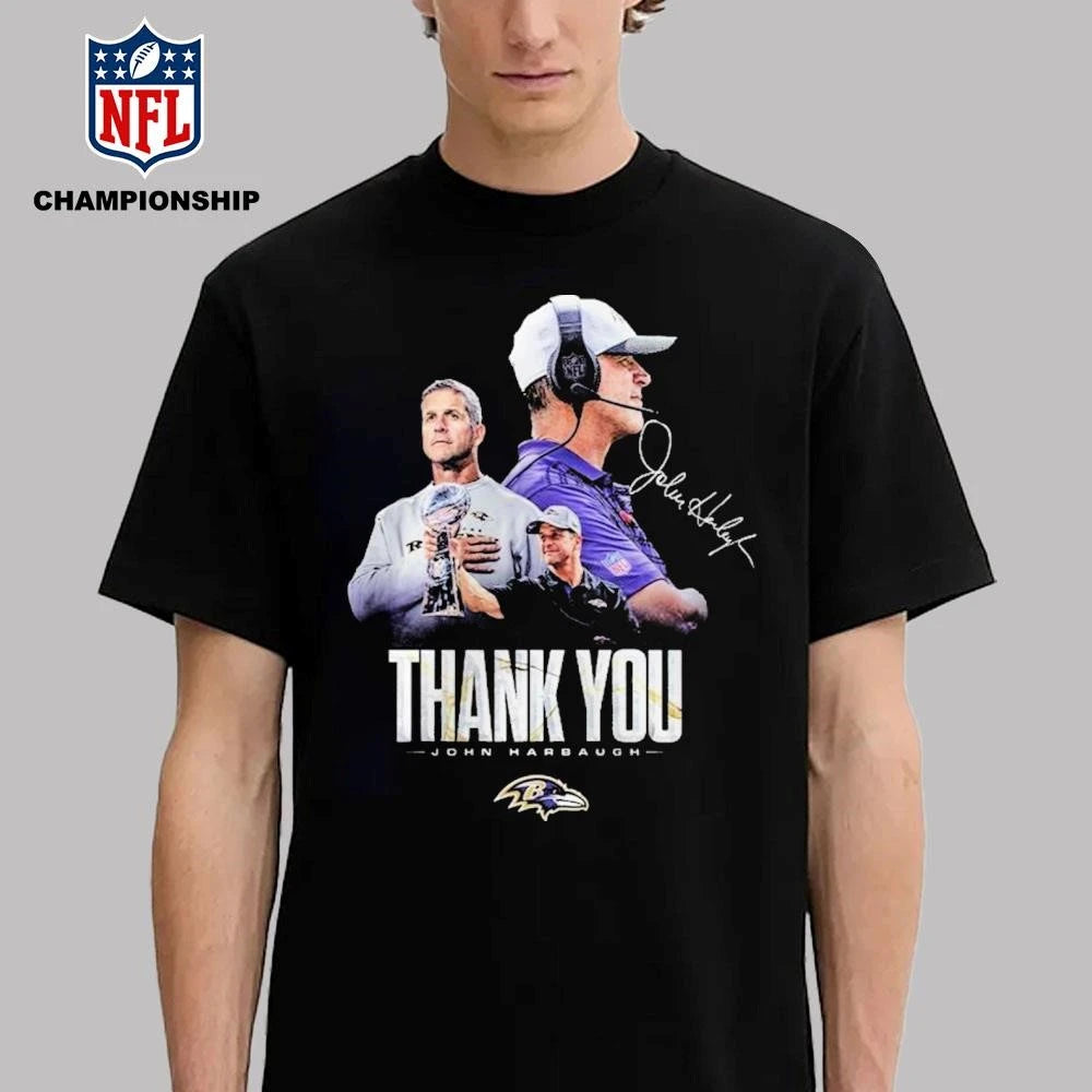 John Harbaugh Baltimore Ravens Coach 2026 Farewell Shirt
