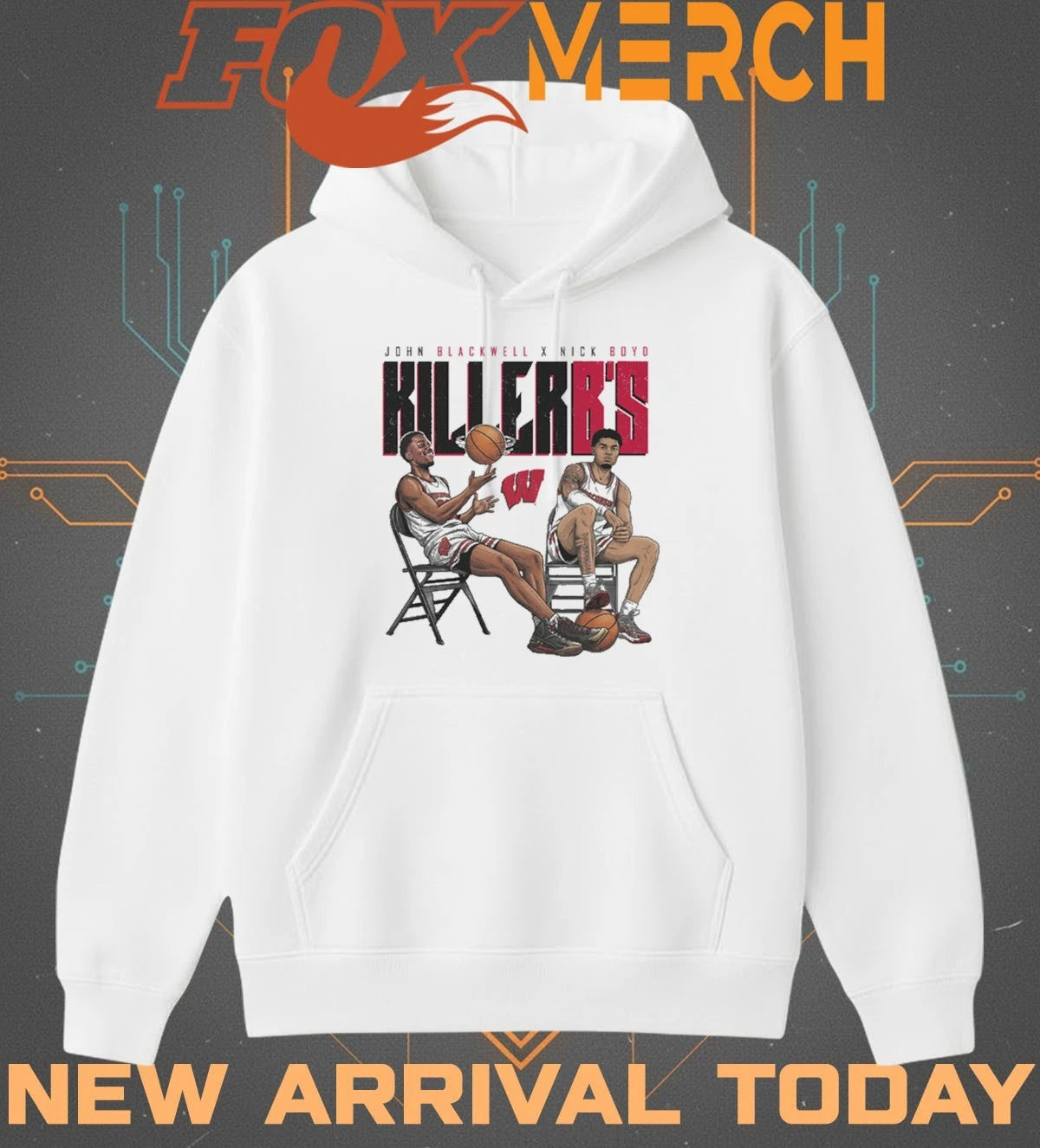 Jonathan Blackwell x Nick Boyd Killer B’s Wisconsin Badgers Chairs t-shirt