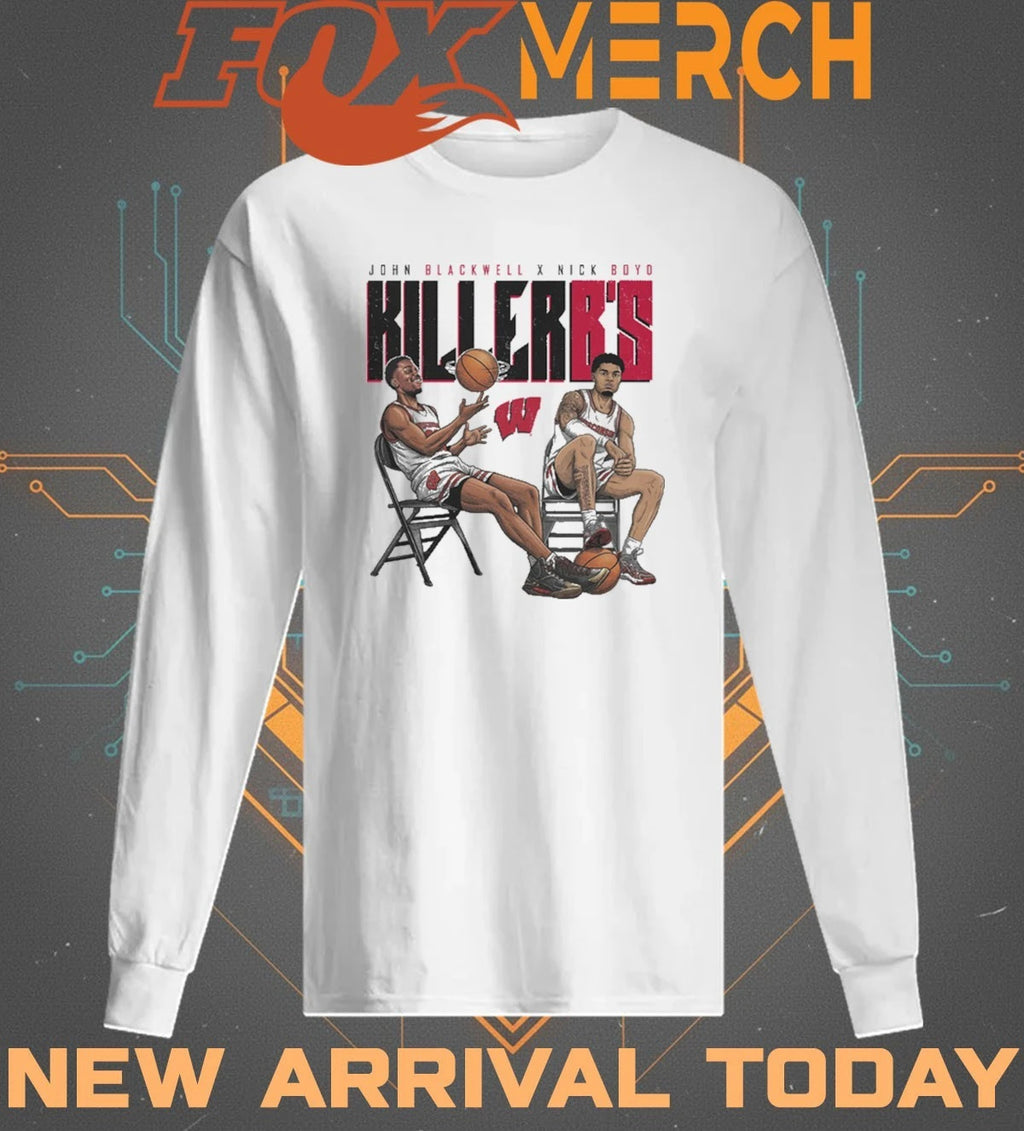 Jonathan Blackwell x Nick Boyd Killer B’s Wisconsin Badgers Chairs t-shirt