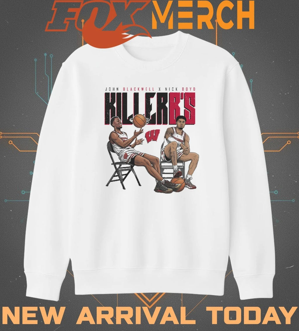 Jonathan Blackwell x Nick Boyd Killer B’s Wisconsin Badgers Chairs t-shirt