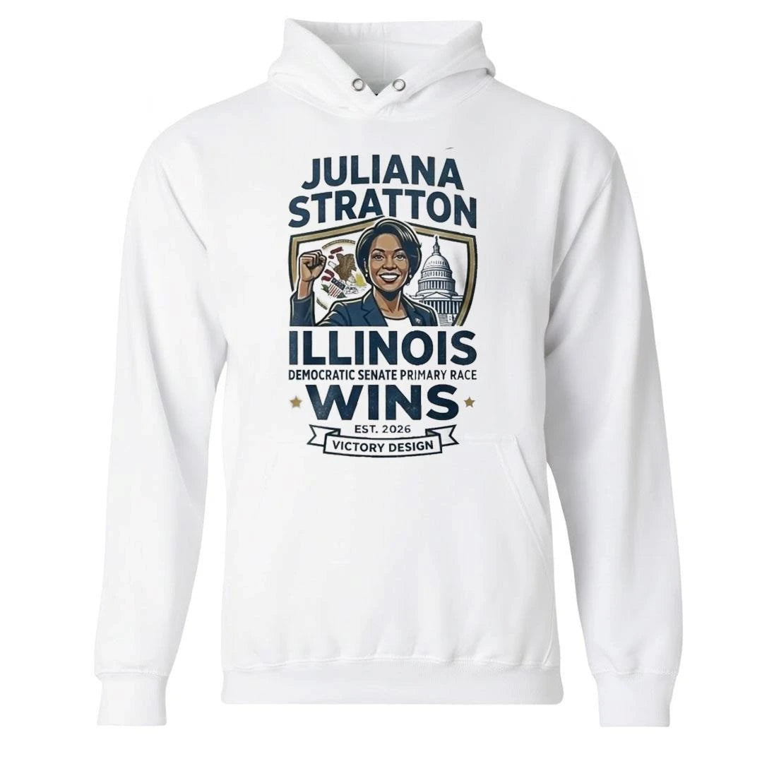 Juliana Stratton wins Illinois Democratic Senate primary race 2026 Shirt