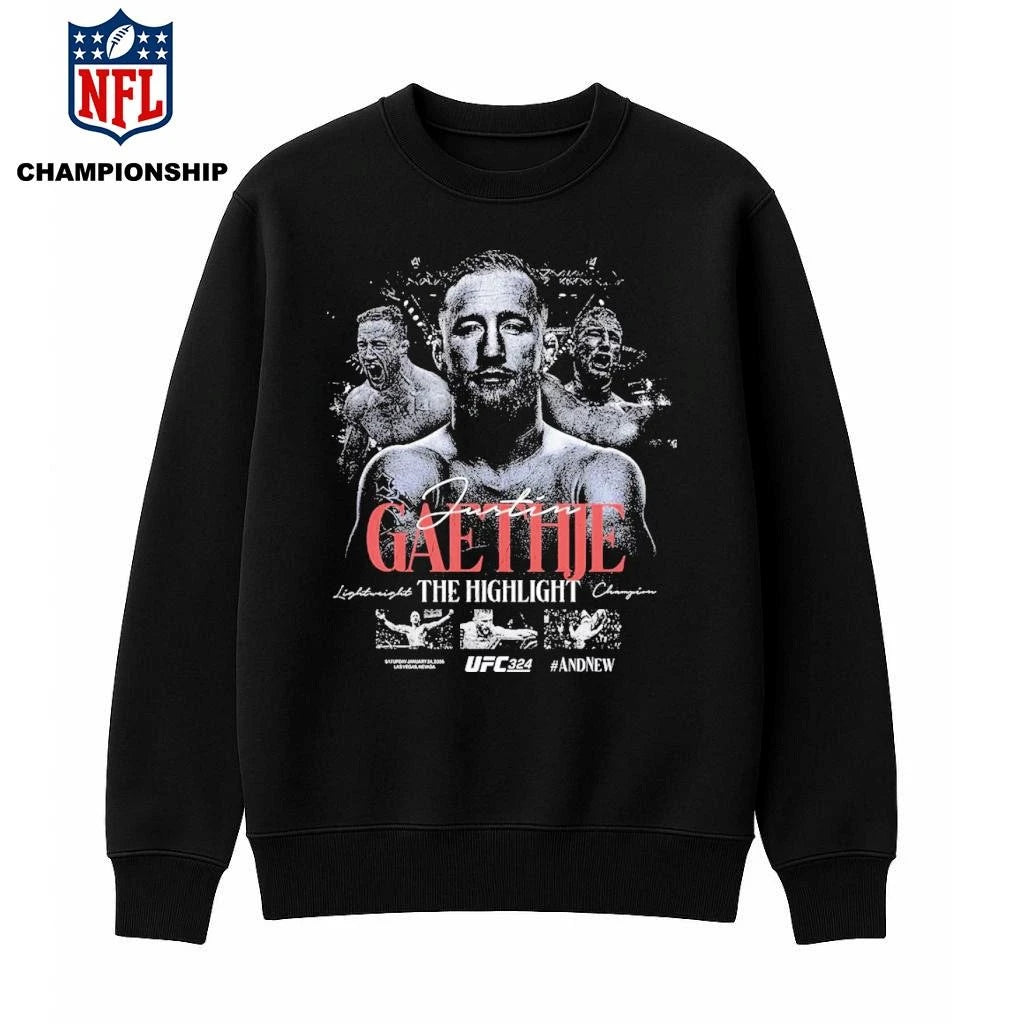 Justin Gaethje UFC 324 AndNew Interim Lightweight Champion Shirt
