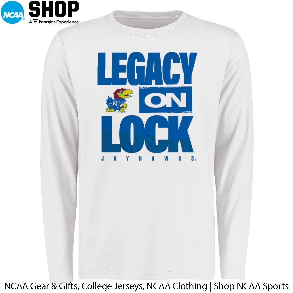 Kansas Jayhawks 2026 Legacy On Lock On-Court March Madness T-Shirt
