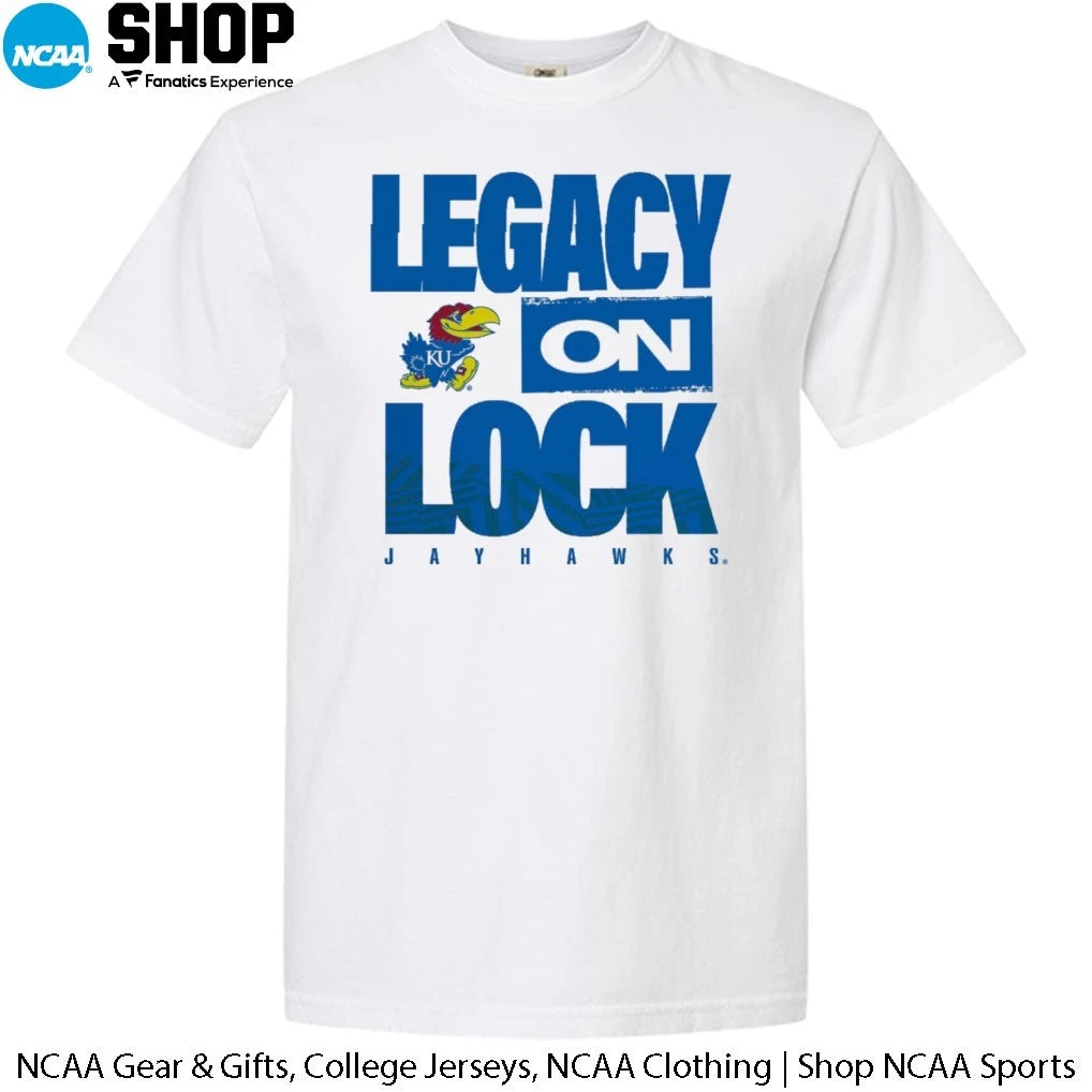 Kansas Jayhawks 2026 Legacy On Lock On-Court March Madness T-Shirt